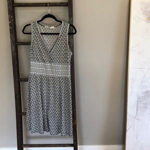 Geometric patterned tank dress